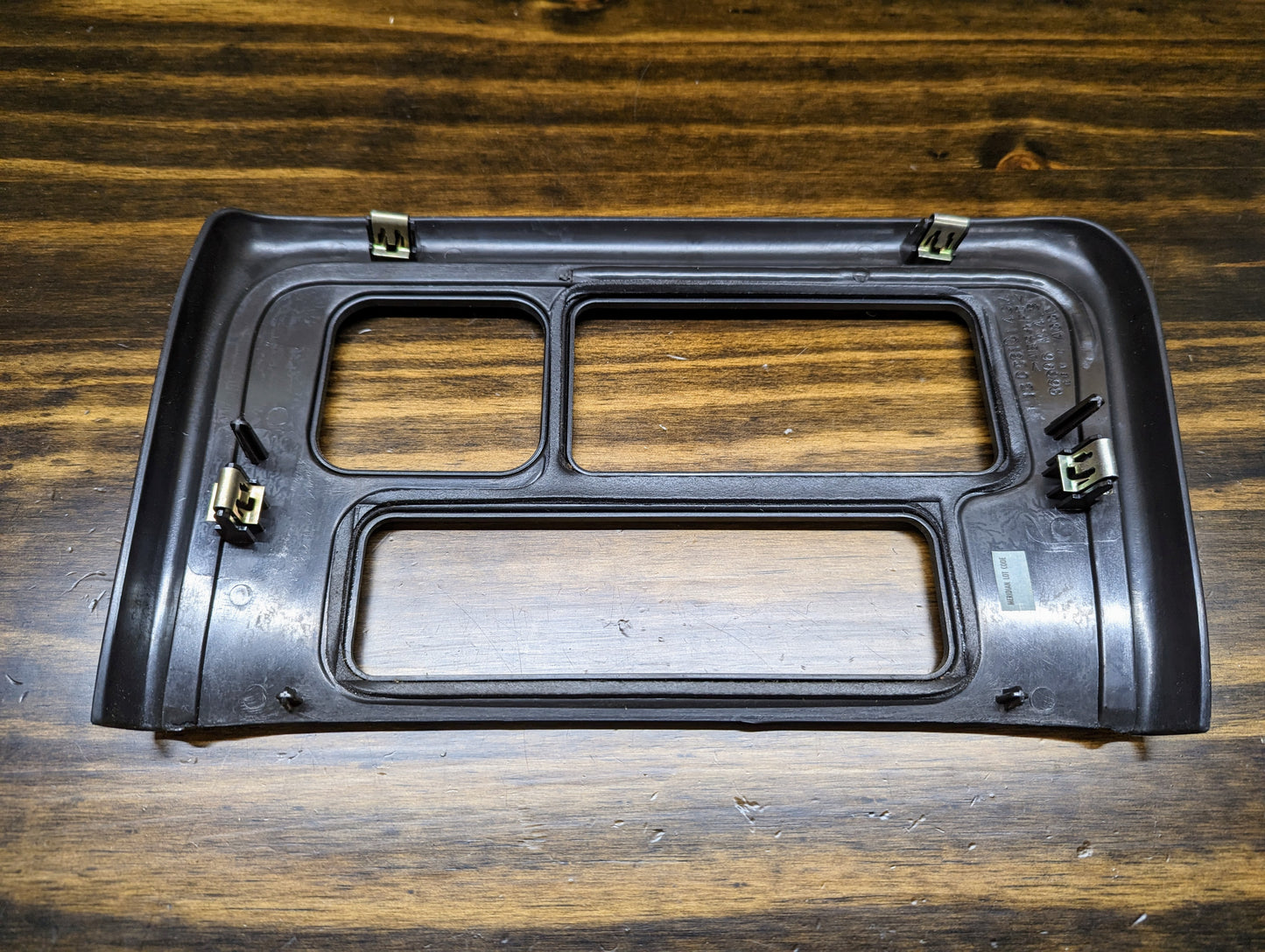 OEM Center Console Front Bin Dark Woodgrain Trim 2001-2002 GMC Sierra C3 Yukon Denali