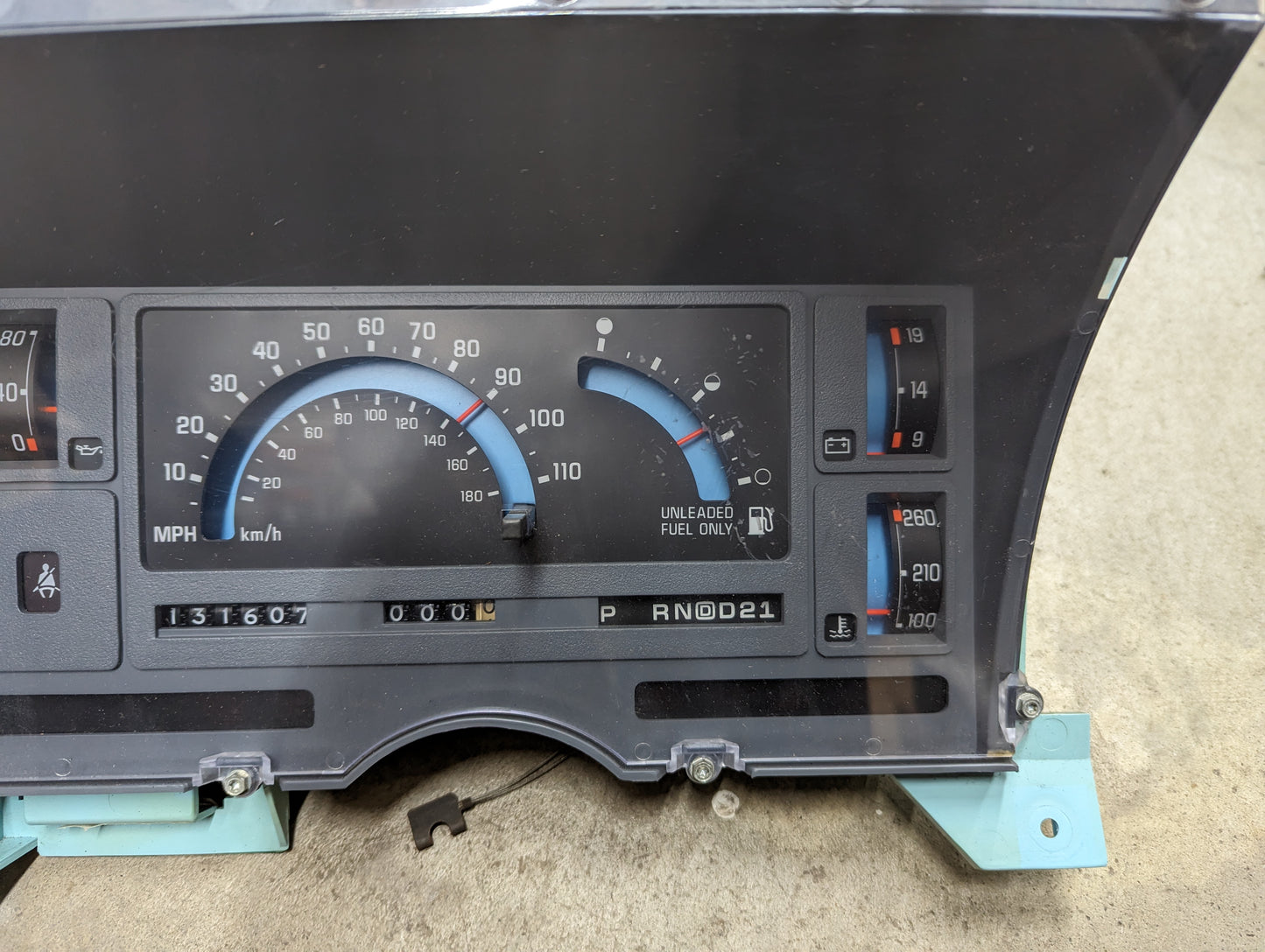 OEM Instrument Cluster with PRNDL and 110 mph Speedo for 1986-1994 Chevy S10 Blazer and more