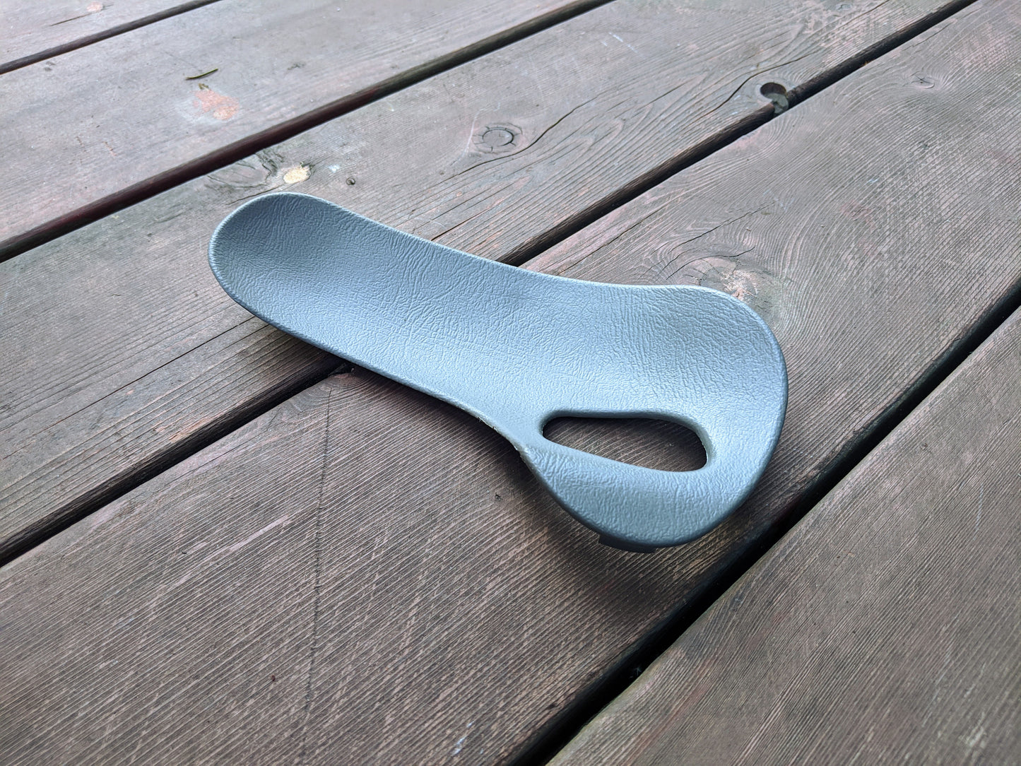 OEM Rear Passenger Door Handle Trim Cup in Light Gray for 2003-2006 Chevy Silverado, Tahoe, Suburban, and more