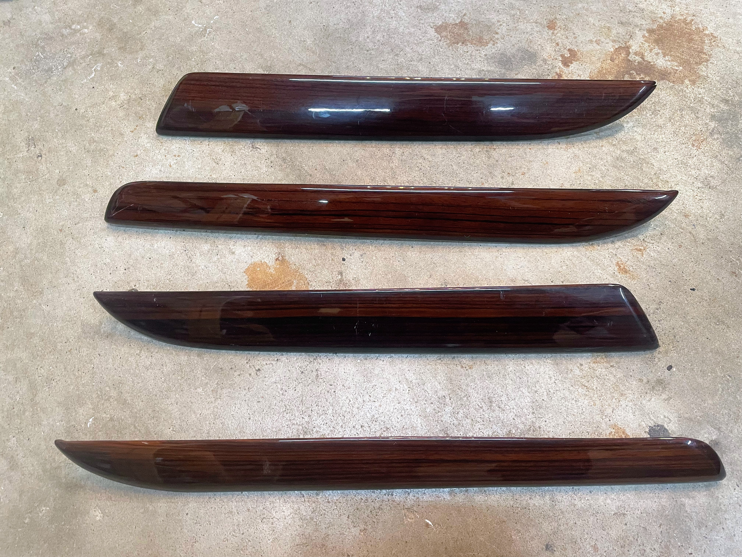 SET 4 pieces Wood Grain Door Panel Inserts for 2002-2006 Cadillac Escalade
