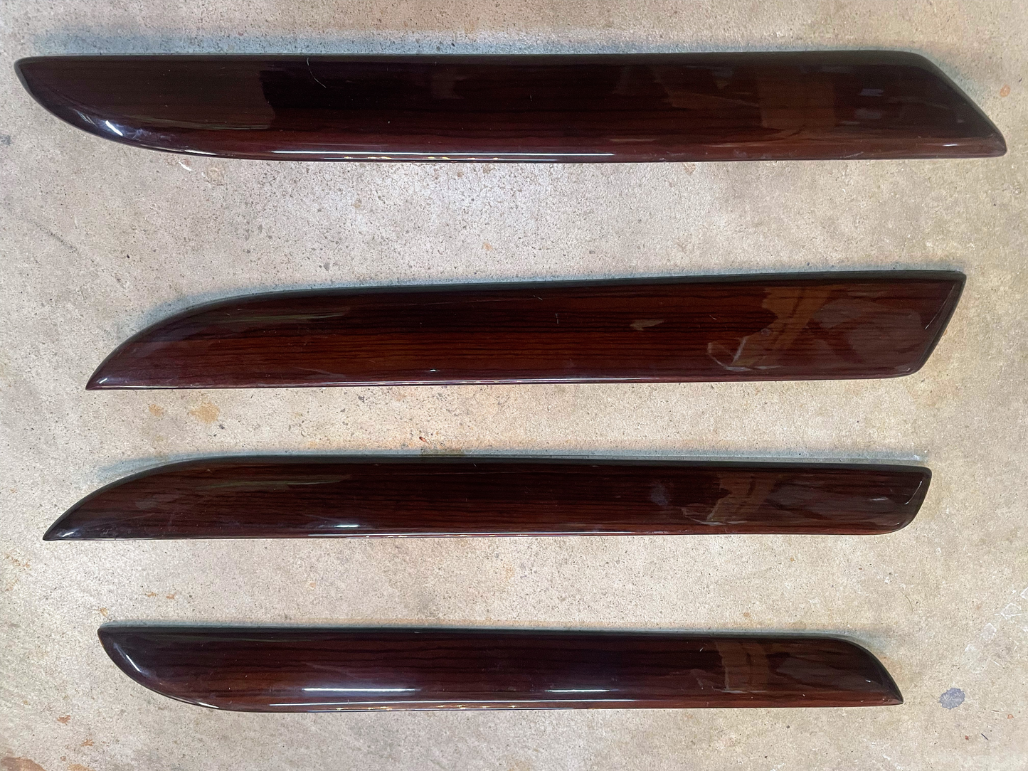 SET 4 pieces Wood Grain Door Panel Inserts for 2002-2006 Cadillac Escalade