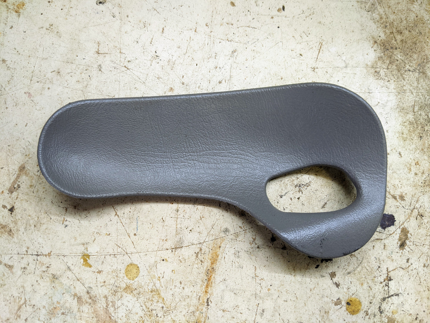 OEM Rear Passenger Door Handle Trim Cup in Light Gray for 2003-2006 Chevy Silverado, Tahoe, Suburban, and more