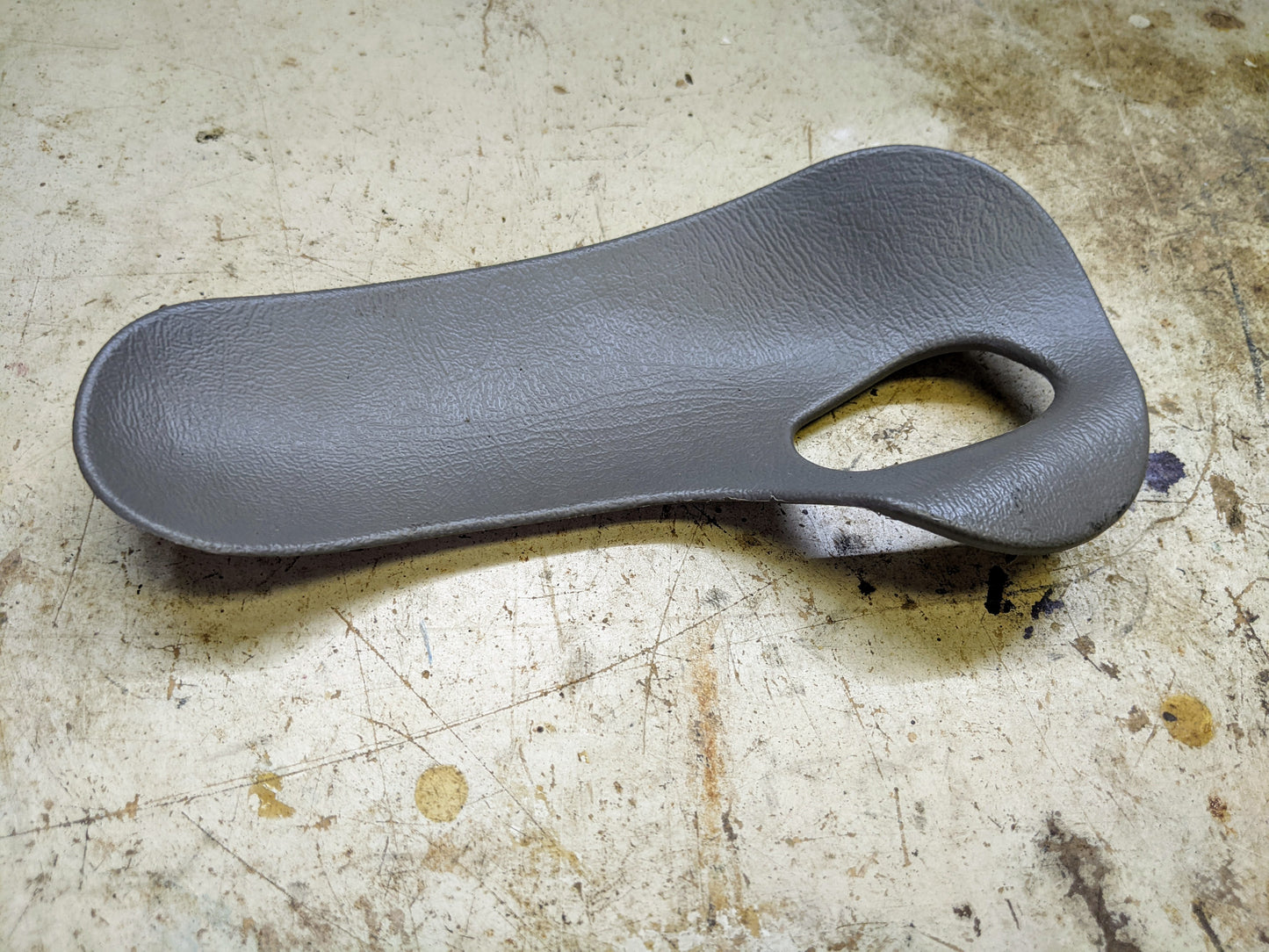 OEM Rear Passenger Door Handle Trim Cup in Light Gray for 2003-2006 Chevy Silverado, Tahoe, Suburban, and more