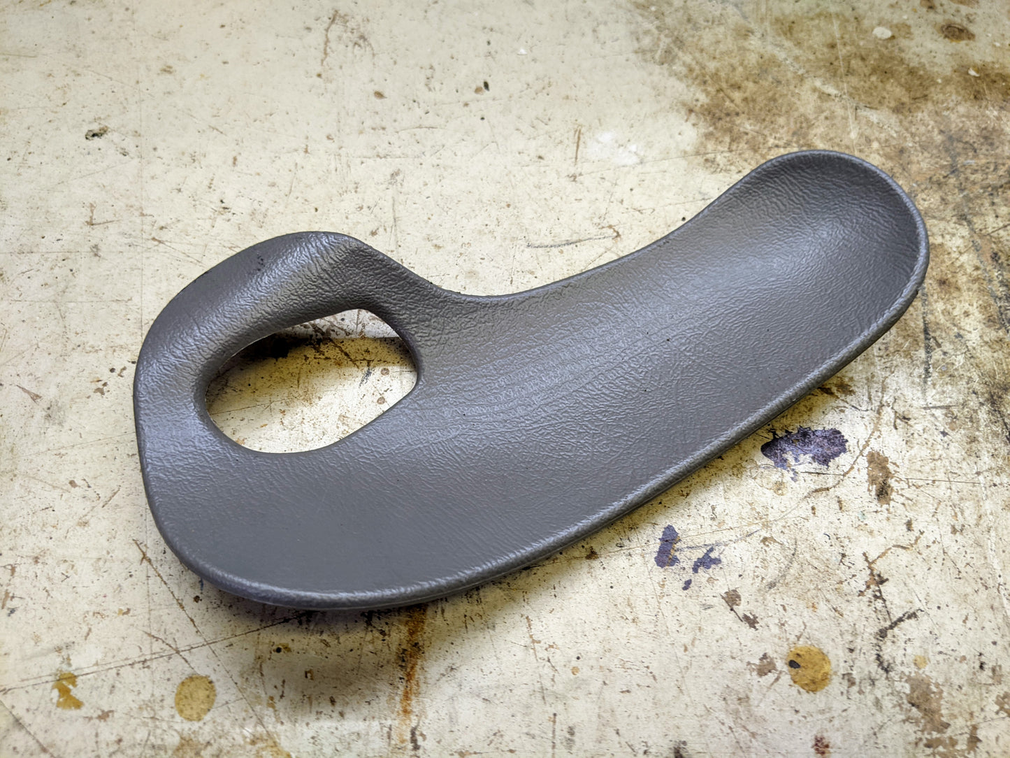 OEM Rear Passenger Door Handle Trim Cup in Light Gray for 2003-2006 Chevy Silverado, Tahoe, Suburban, and more