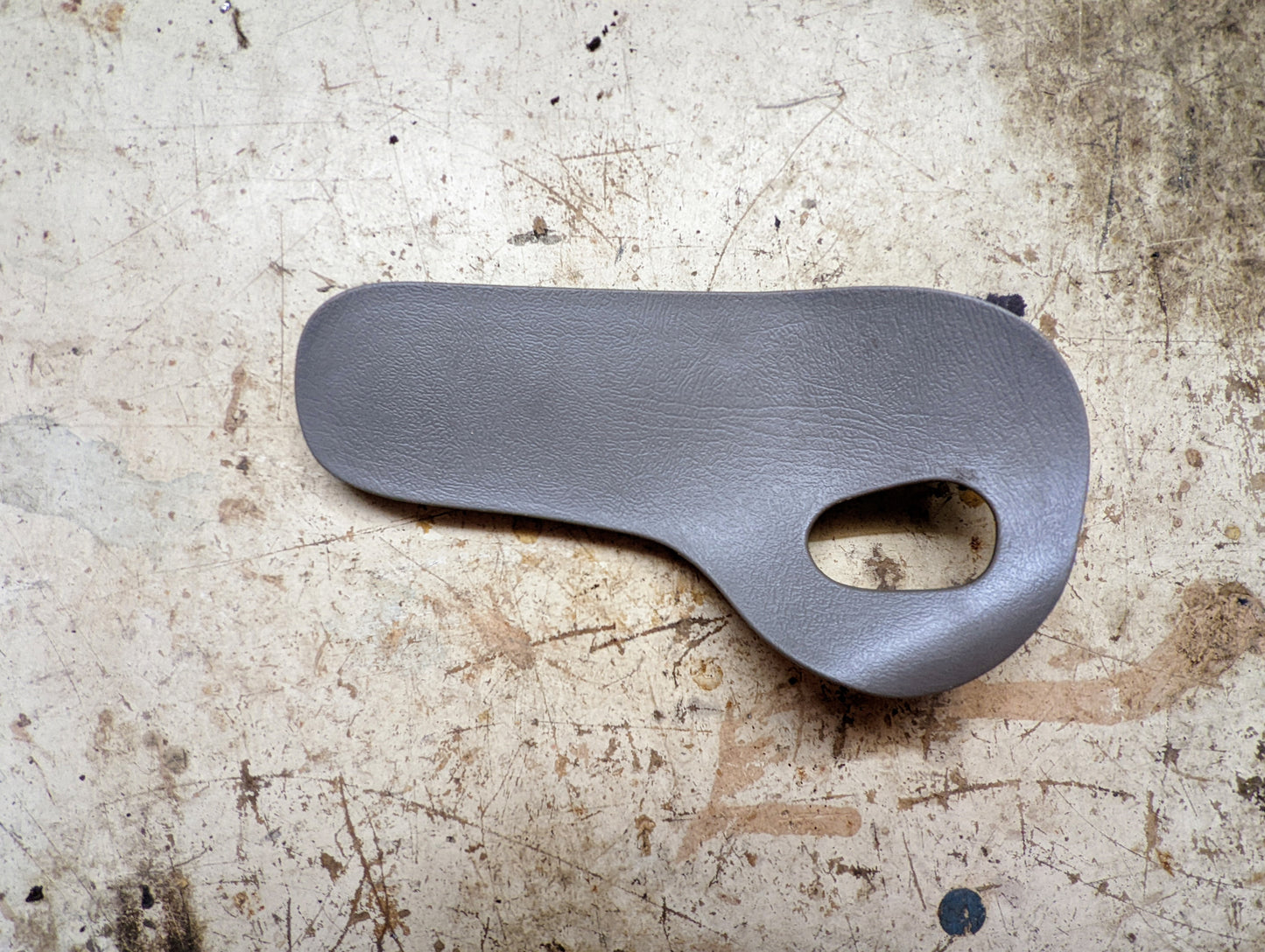 OEM Front Passenger Door Handle Trim Cup in Light Gray for 2003-2006 Chevy Silverado, Tahoe, Suburban, and more