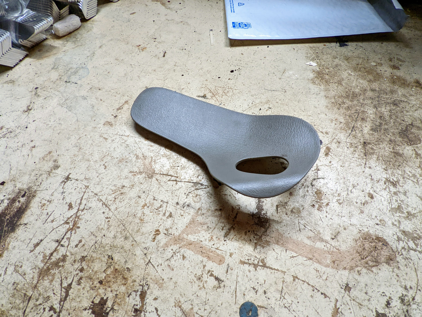 OEM Front Passenger Door Handle Trim Cup in Light Gray for 2003-2006 Chevy Silverado, Tahoe, Suburban, and more