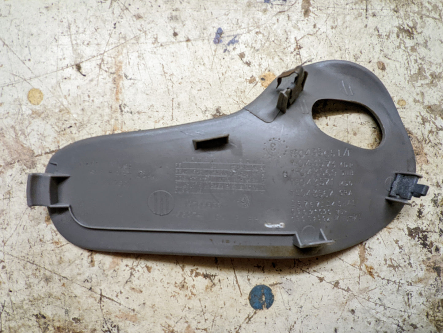 OEM Front Passenger Door Handle Trim Cup in Light Gray for 2003-2006 Chevy Silverado, Tahoe, Suburban, and more