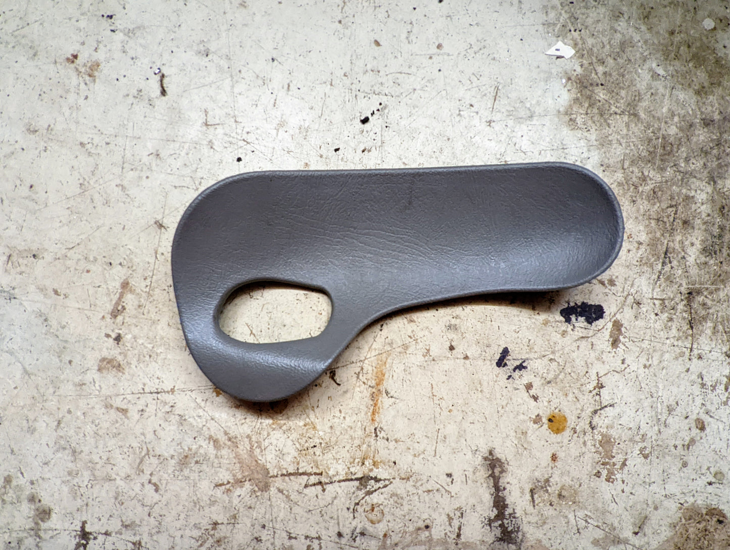 OEM Rear Driver Door Handle Trim Cup in Light Gray for 2003-2006 Chevy Silverado, Tahoe, Suburban, and more