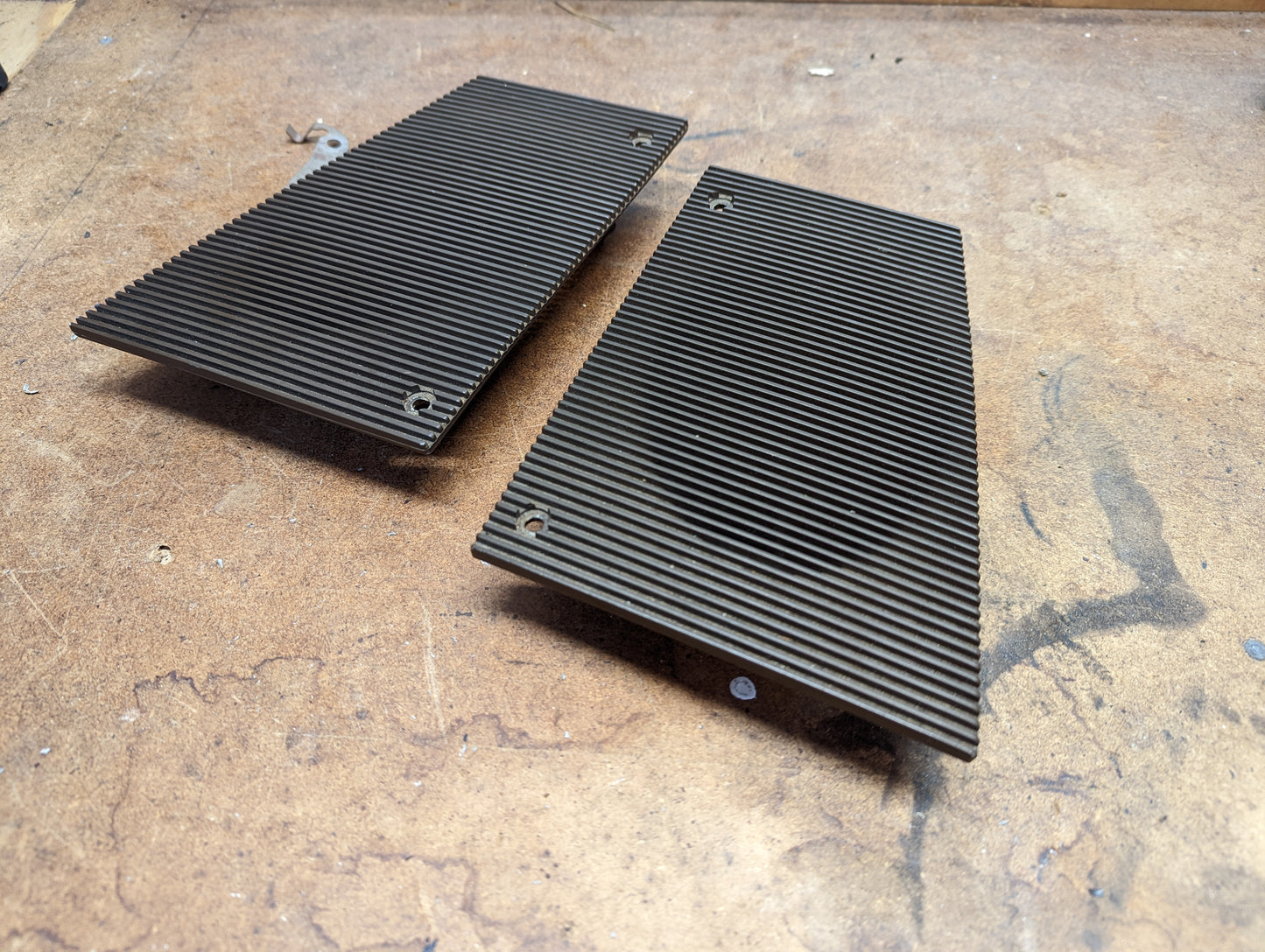 OEM Pair of Dash Speaker Grilles Cover in Brown for 1982 - 1985 Chevrolet S10, Blazer, and more