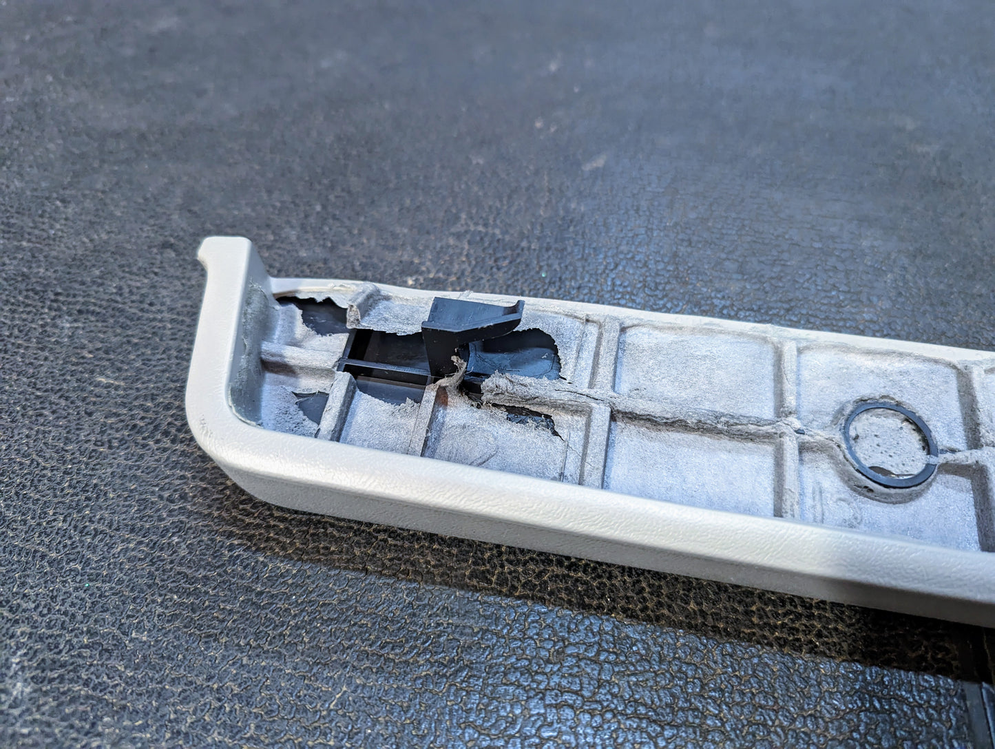 NOS Passenger Door Panel Armrest Handle in Gray for 1986 - 1993 Chevy S10, Blazer, and more