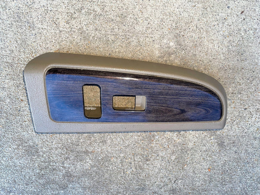 OEM Denali Woodgrain Passenger RH Power Switch Bezel in Light Tan for 2003 - 2006 Escalade Yukon Sierra and more