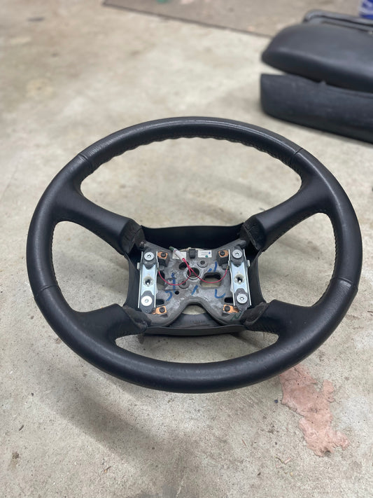 OEM Leather Steering Wheel for 1999-2005 GM Chevy Silverado S10 and more