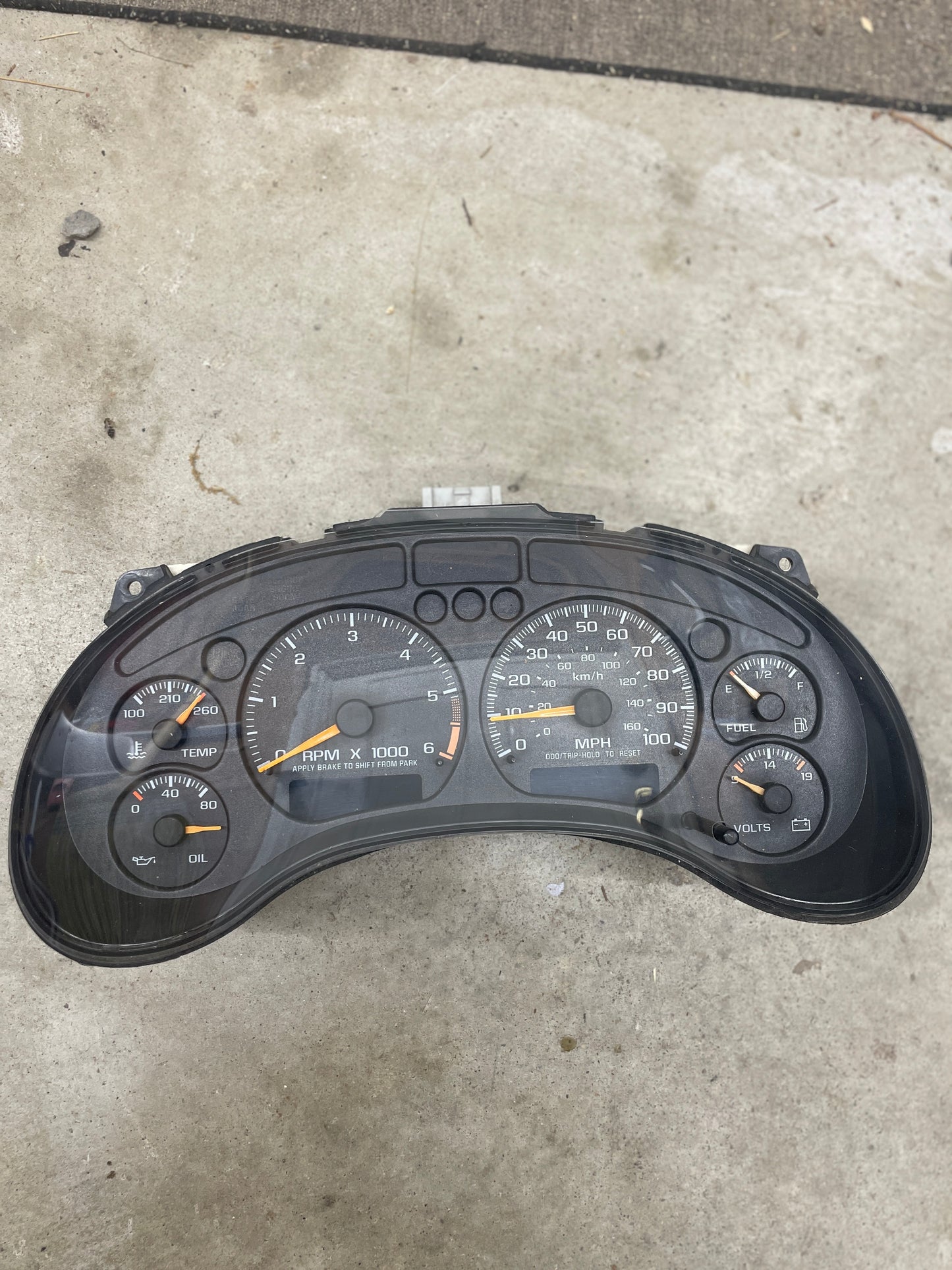 OEM Tested Instrument Cluster with Tachometer PRNDL for 2001-2005 Chevy S10 or Blazer and more