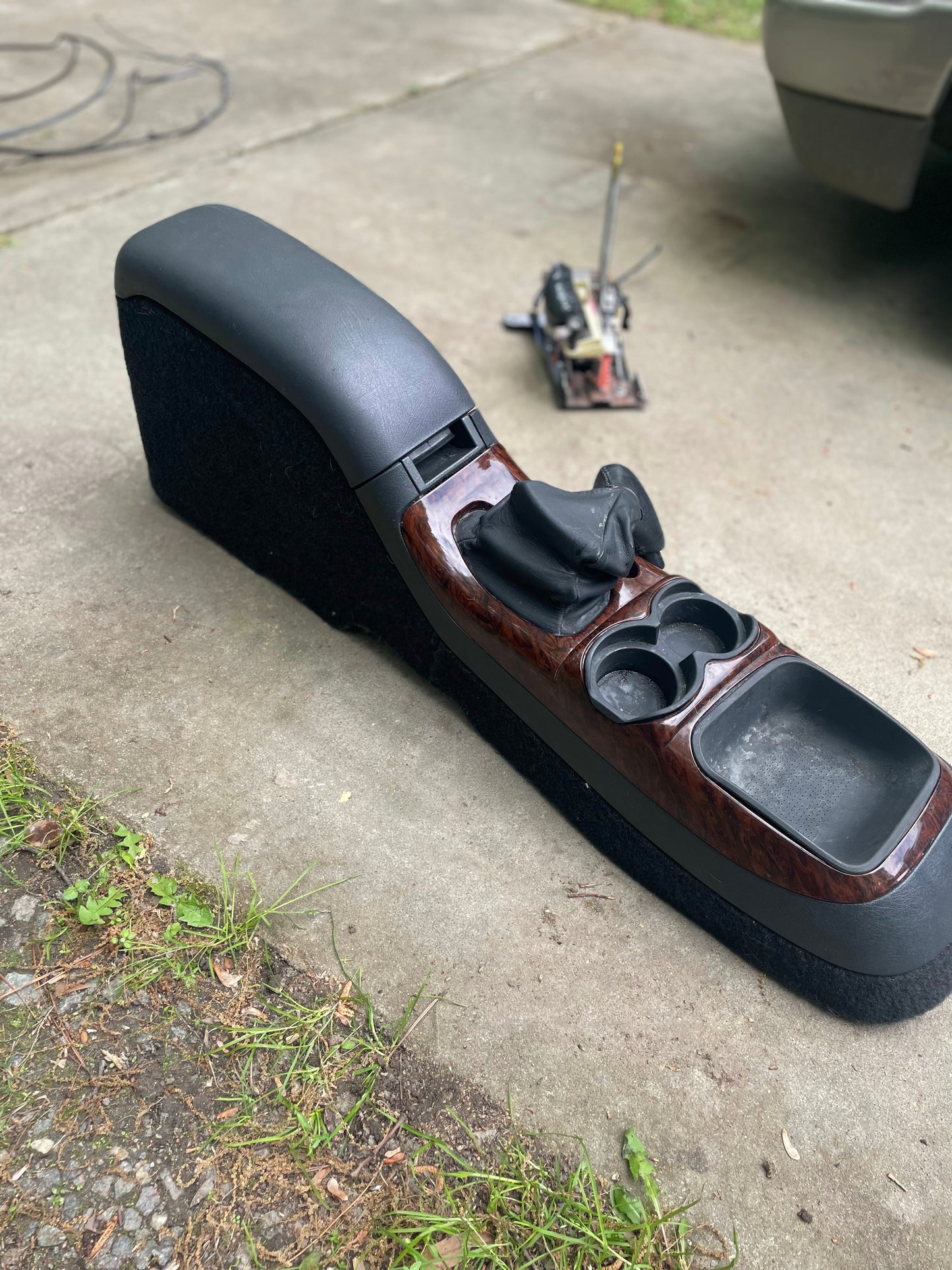 KIT Center Shift Console Swap with woodgrain in Graphite for 1994-2004 Chevy S10 GMC Sonoma and more