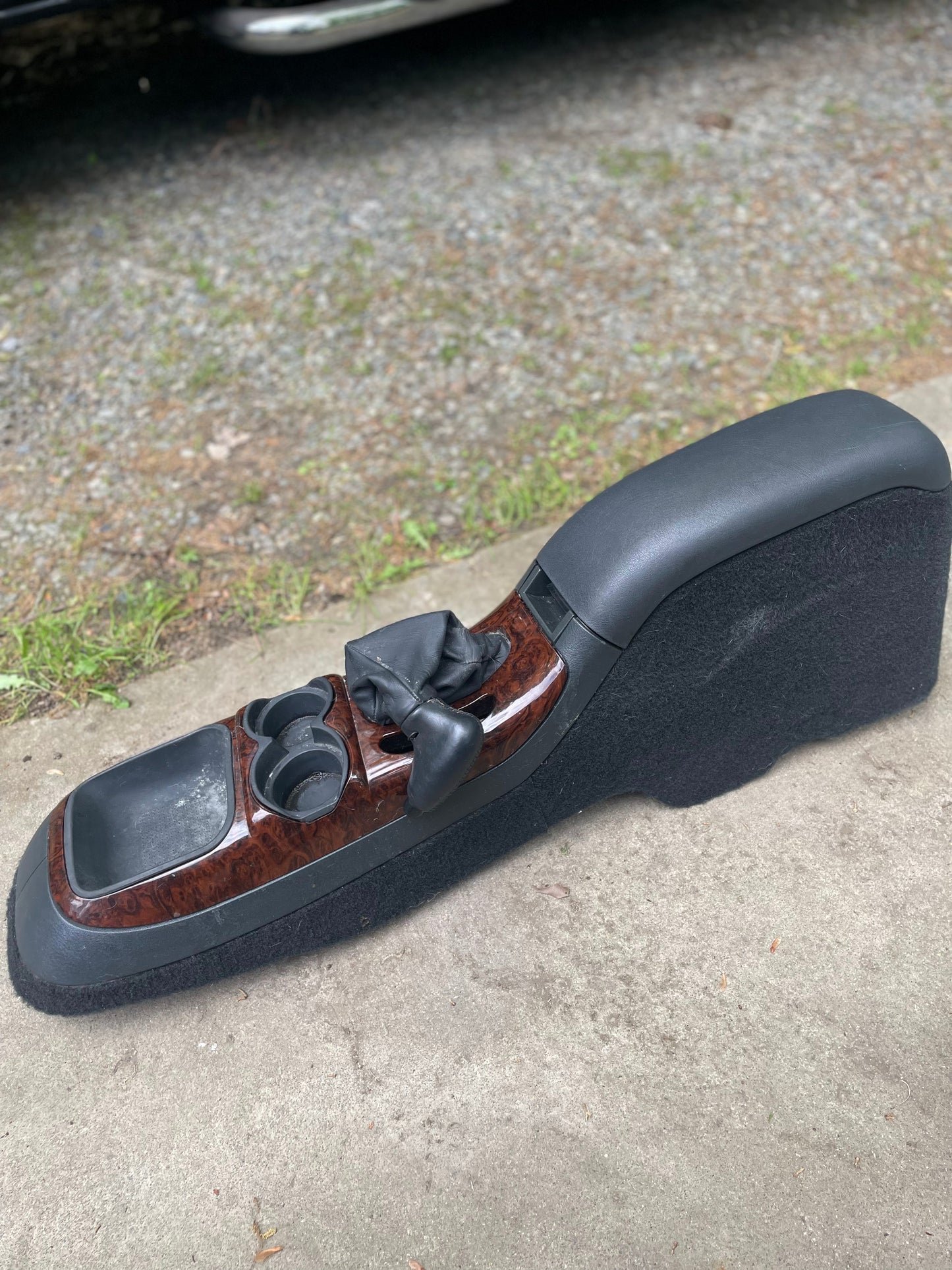 KIT Center Shift Console Swap with woodgrain in Graphite for 1994-2004 Chevy S10 GMC Sonoma and more