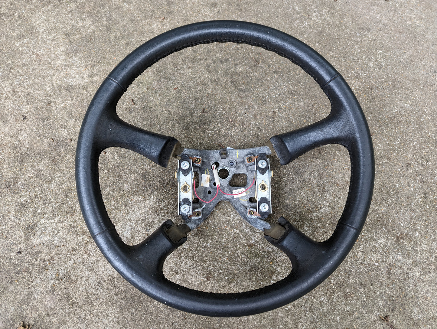 OEM Leather Steering Wheel for 1999-2005 GM Chevy Silverado S10 and more