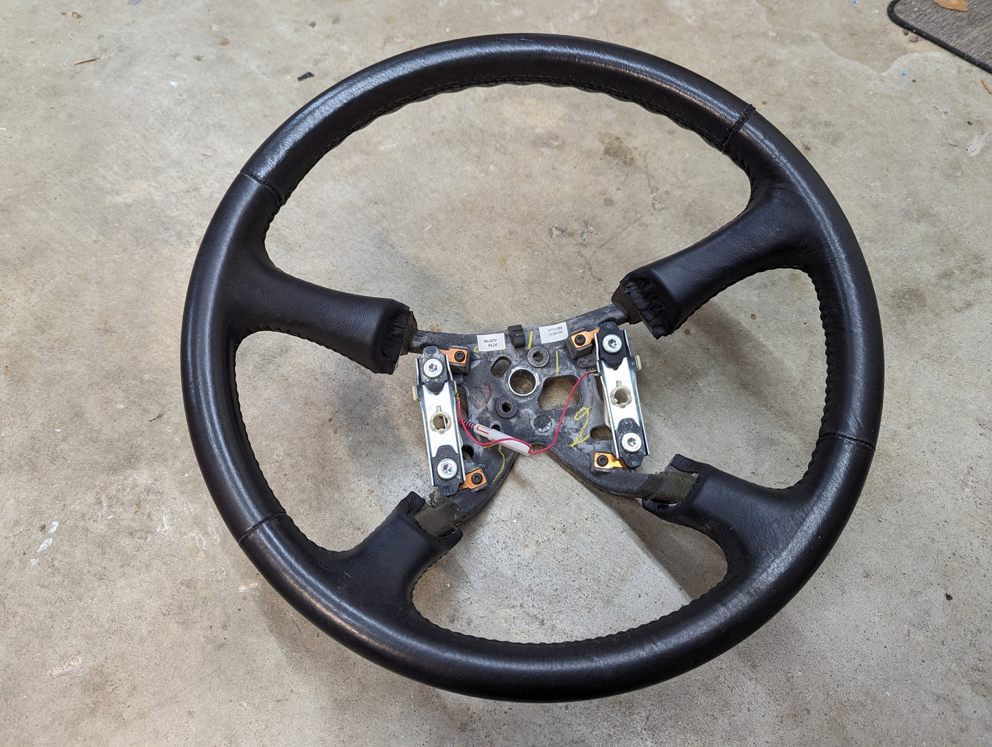 OEM Leather Steering Wheel for 1999-2005 GM Chevy Silverado S10 and more