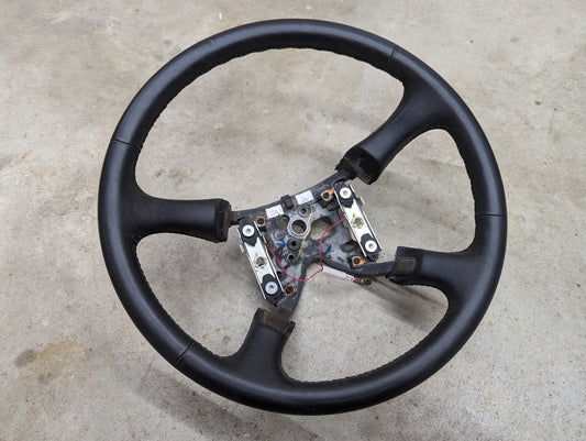 OEM Leather Steering Wheel for 1999-2005 GM Chevy Silverado S10 and more