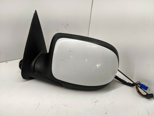 LH Driver Side View Exterior Mirror w/Power Heat Turn Dimming in Painted White for 2003 - 2007 Chevy Silverado GMC Sierra