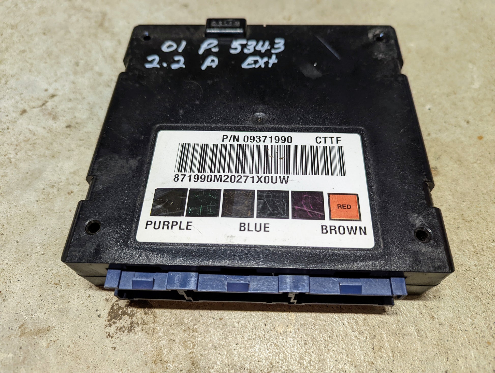 BCM Body Control Module 09371990 for 2000 - 2001 Chevy S10 Blazer Astr ...