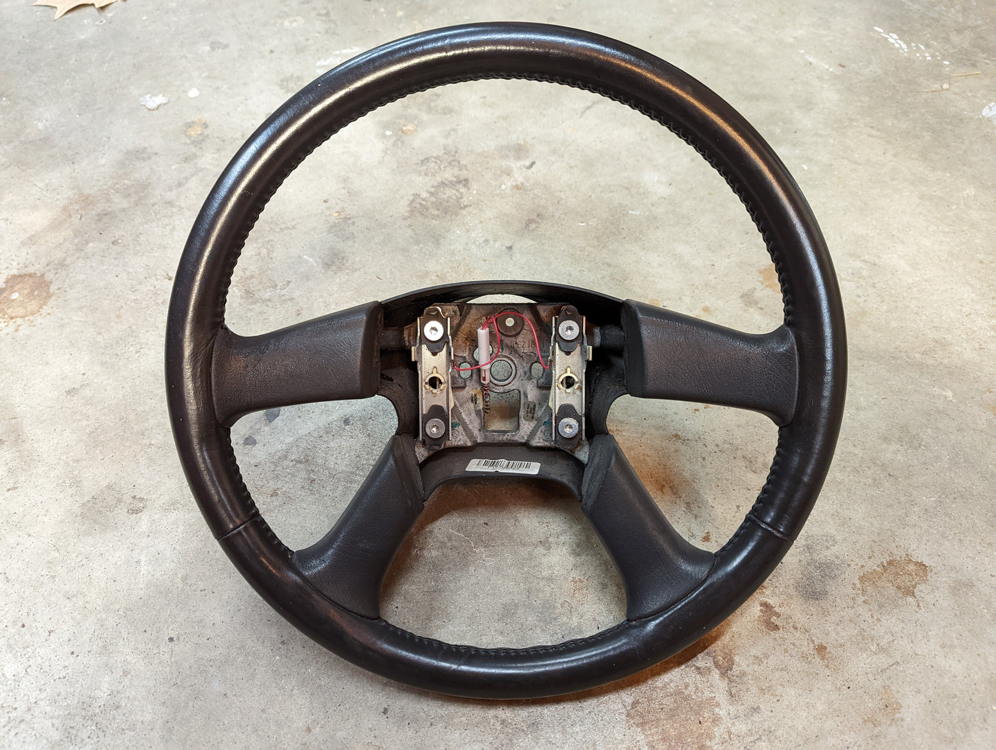 OEM Leather Steering Wheel for 2002-2009 GM Chevy Silverado Trailblazer and more