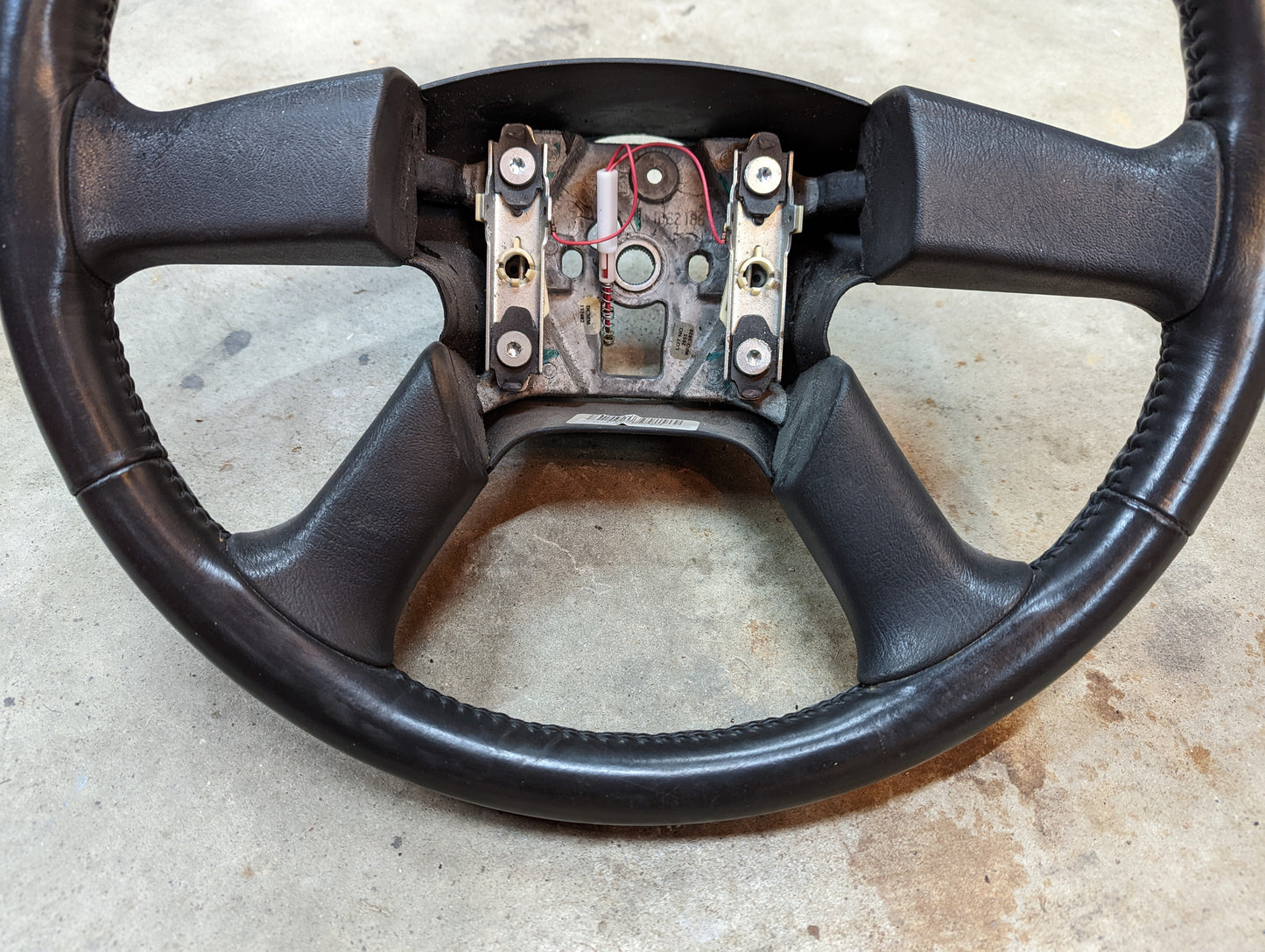 OEM Leather Steering Wheel for 2002-2009 GM Chevy Silverado Trailblazer and more